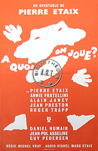 l'affiche originale: À quoi on joue ?