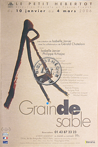 l'affiche originale: Grain de sable