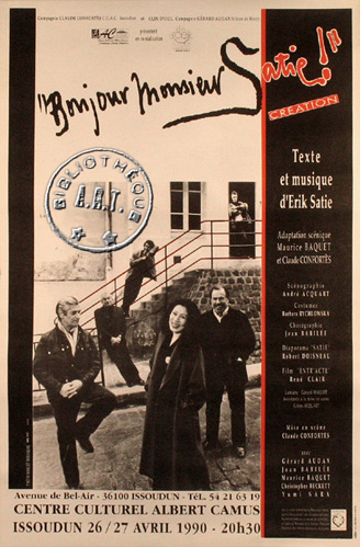 l'affiche originale: Bonjour Monsieur Satie