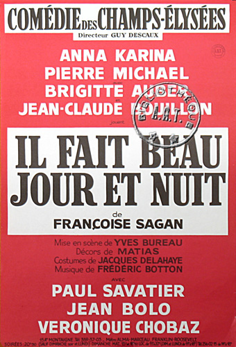 l'affiche originale: Il fait beau jour et nuit