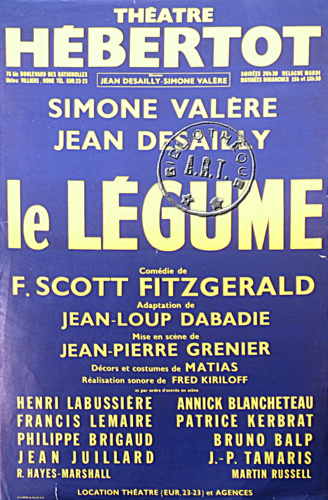 l'affiche originale: Le Légume