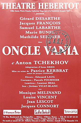 l'affiche originale: Oncle Vania