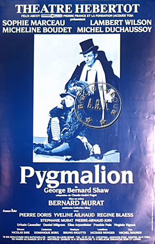 l'affiche originale: Pygmalion