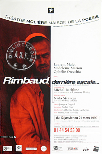 l'affiche originale: Rimbaud, dernière escale...