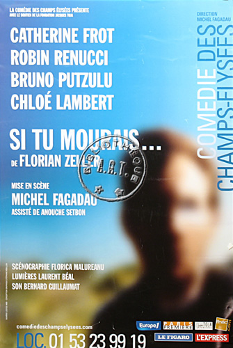 l'affiche originale: Si tu mourais ...