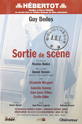 l'affiche originale: Sortie de scène