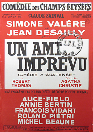 l'affiche originale: Un ami... imprévu