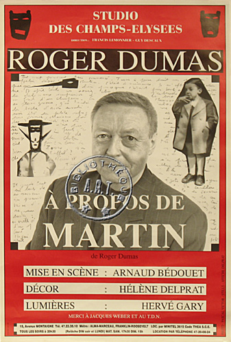 l'affiche originale: À propos de Martin