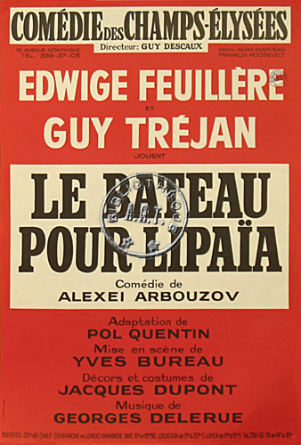 l'affiche originale: Le Bateau pour Lipaïa