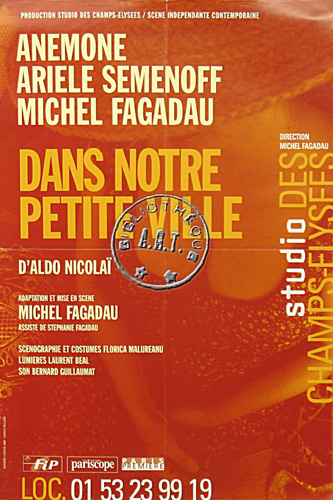 l'affiche originale: Dans notre petite ville
