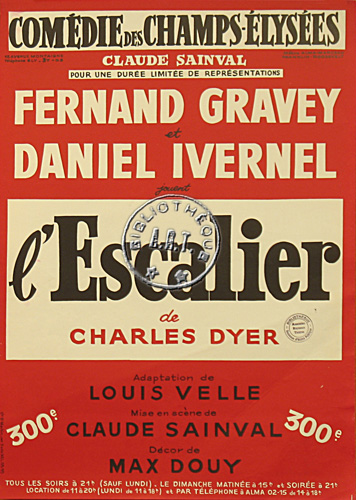 l'affiche originale: L'Escalier