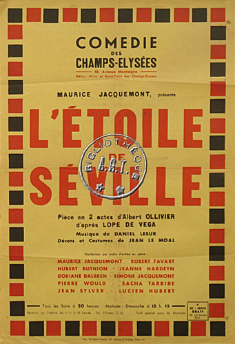 l'affiche originale: L'Étoile de Séville