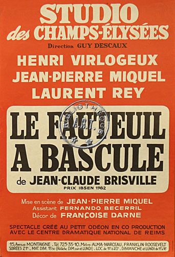 l'affiche originale: Le Fauteuil à bascule