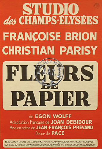 l'affiche originale: Fleurs de papier