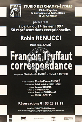l'affiche originale: François Truffaut Correspondance