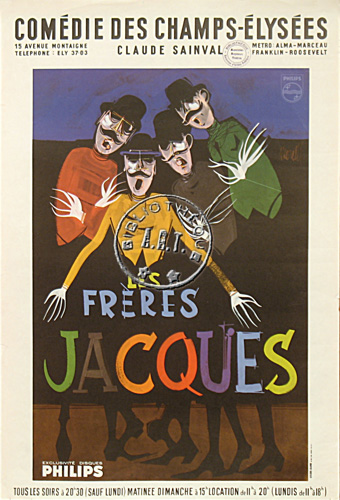 l'affiche originale: Les Frères Jacques
