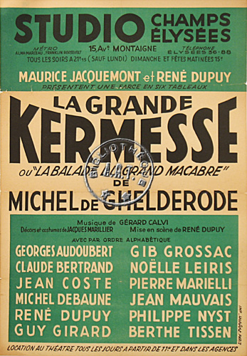 l'affiche originale: La Grande Kermesse *
