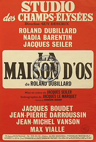 l'affiche originale: La Maison d'os