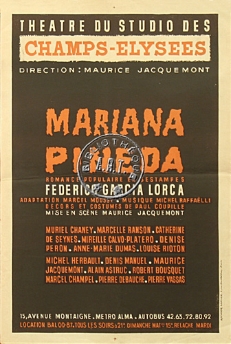 l'affiche originale: Mariana Pineda