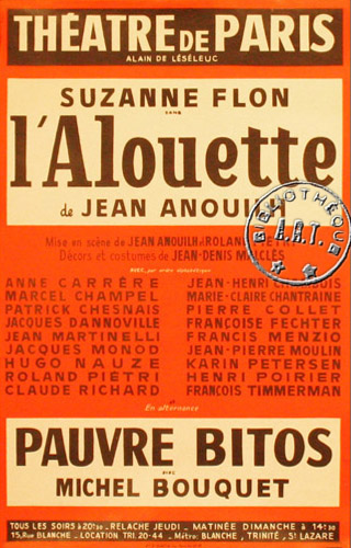 l'affiche originale: L'Alouette