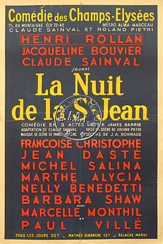 l'affiche originale: La Nuit de la Saint-Jean