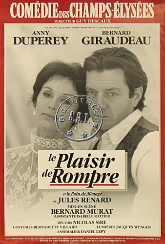 l'affiche originale: Le Plaisir de rompre