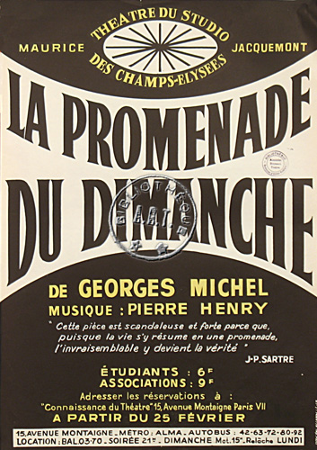 l'affiche originale: La Promenade du dimanche