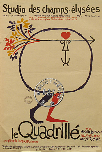 l'affiche originale: Le Quadrillé