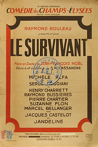 l'affiche originale: Le Survivant