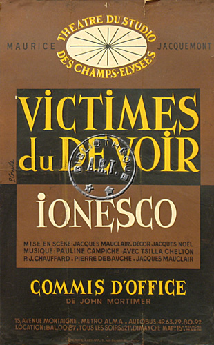 l'affiche originale: Victimes du devoir