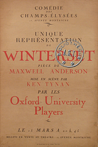 l'affiche originale: Winterset