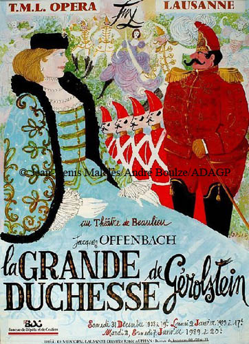 l'affiche originale: La Grande Duchesse de Gérolstein