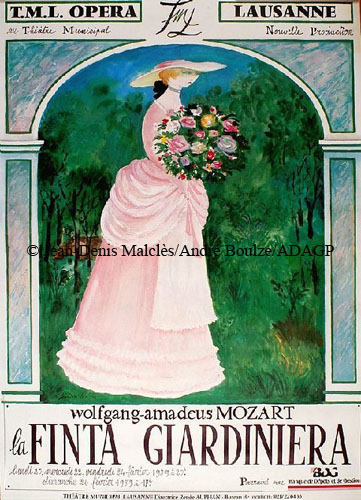 l'affiche originale: La Finta Giardiniera