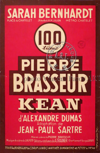 l'affiche originale: Kean