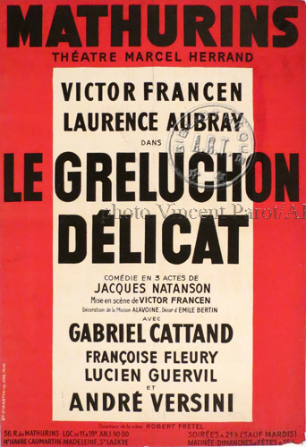 l'affiche originale: Le Greluchon délicat