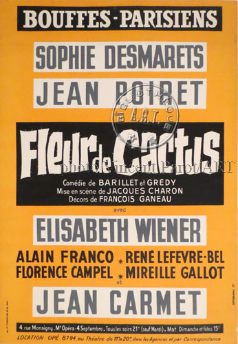 l'affiche originale: Fleur de cactus