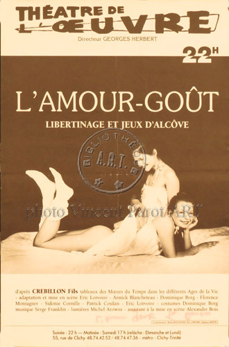 l'affiche originale: L'Amour-goût