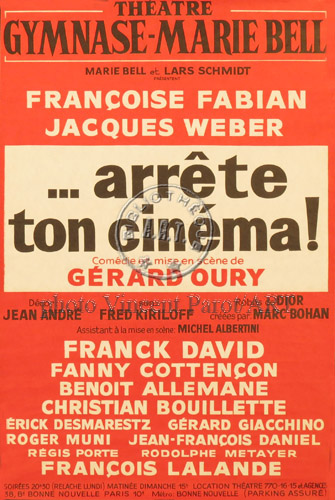 l'affiche originale: Arrête ton cinéma !
