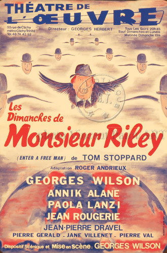 l'affiche originale: Les Dimanches de Monsieur Riley