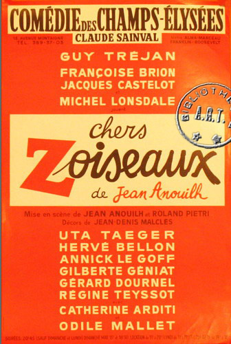 l'affiche originale: Chers zoiseaux