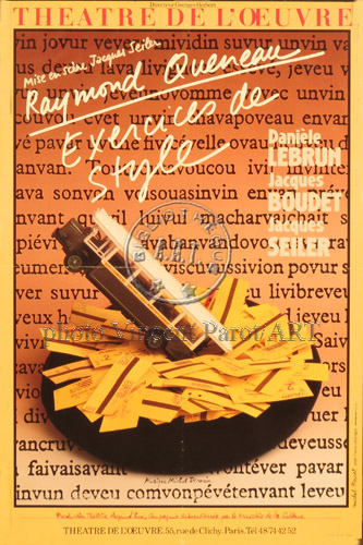 l'affiche originale: Exercices de style