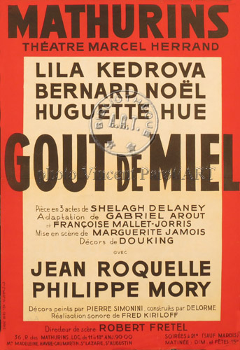 l'affiche originale: Goût de miel