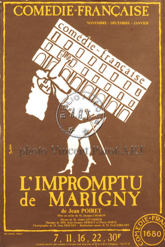 l'affiche originale: L'Impromptu de Marigny
