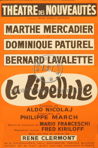 l'affiche originale: La Libellule
