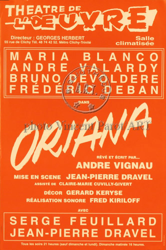l'affiche originale: Oriana
