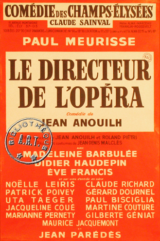 l'affiche originale: Le Directeur de l'Opéra