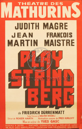 l'affiche originale: Play Strindberg