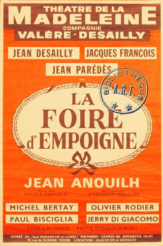 l'affiche originale: La Foire d'empoigne