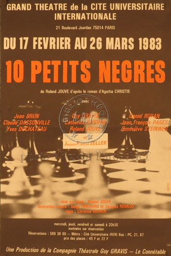 l'affiche originale: 10 petits nègres