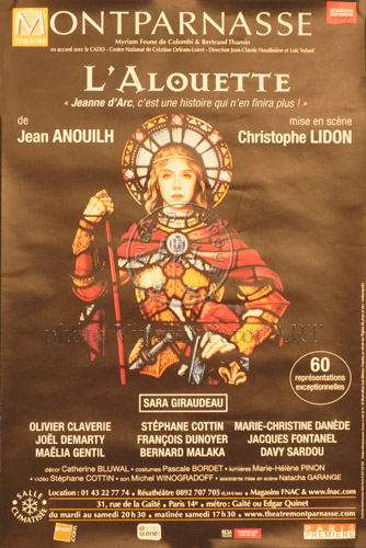 l'affiche originale: L'Alouette